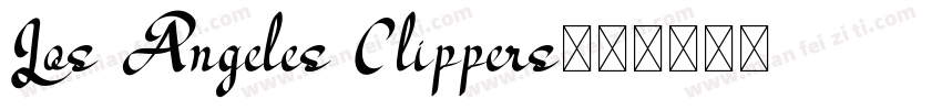Los Angeles Clippers字体转换